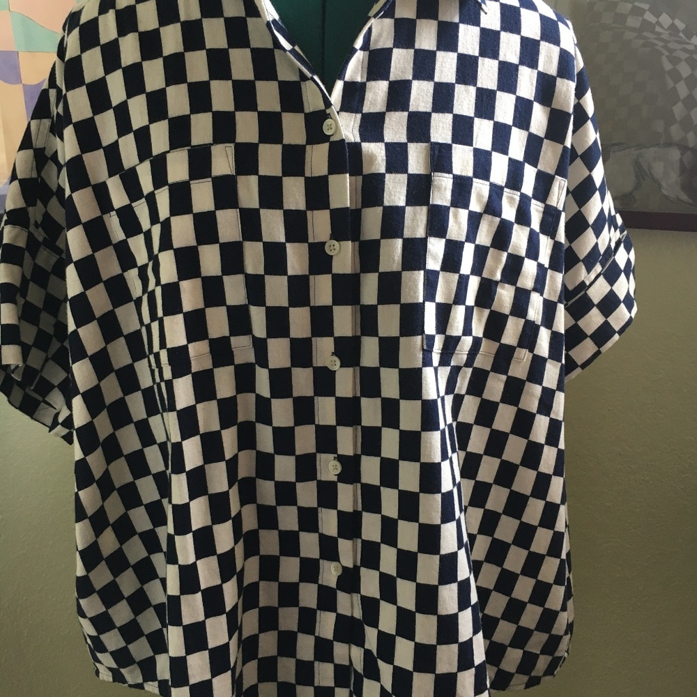 Madewell Flannel Courier Shirt sz L